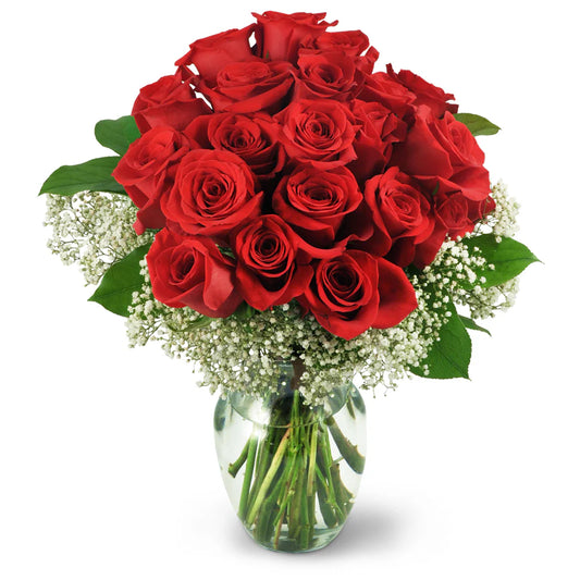 Two Dozen Red Roses Bouquet
