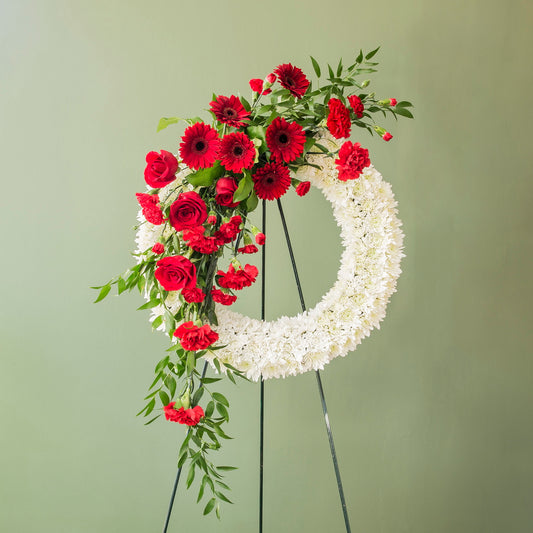 Treasured Funeral Flowers Wreath